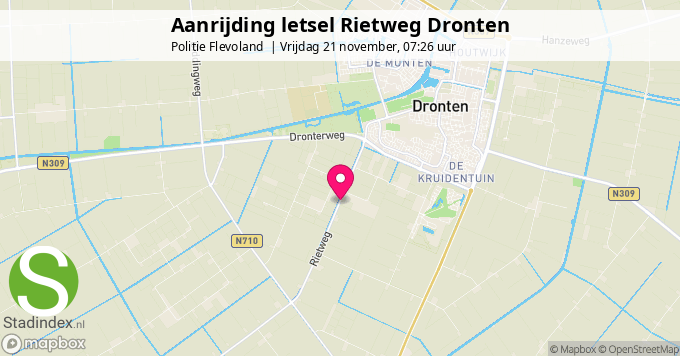 Aanrijding letsel Rietweg Dronten