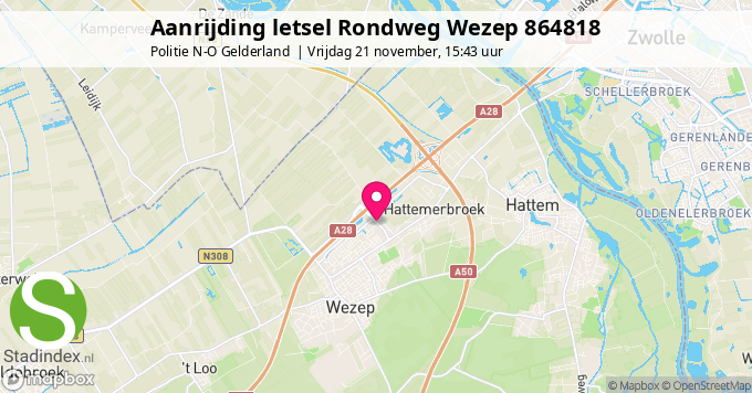 Aanrijding letsel Rondweg Wezep 864818