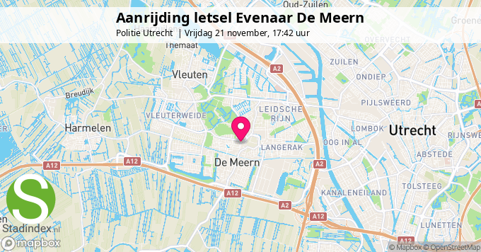 Aanrijding letsel Evenaar De Meern