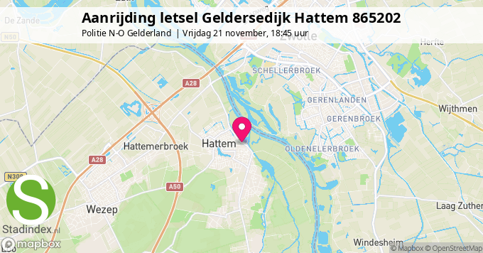 Aanrijding letsel Geldersedijk Hattem 865202