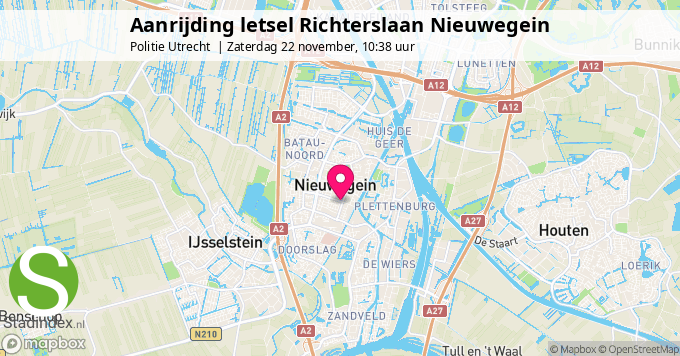 Aanrijding letsel Richterslaan Nieuwegein