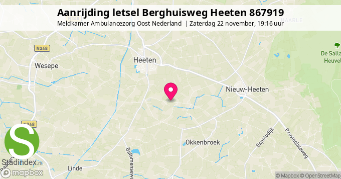 Aanrijding letsel Berghuisweg Heeten 867919
