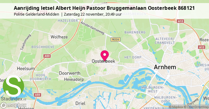 Aanrijding letsel Albert Heijn Pastoor Bruggemanlaan Oosterbeek 868121