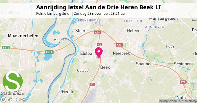 Aanrijding letsel Aan de Drie Heren Beek LI