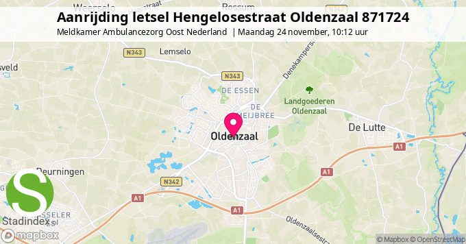 Aanrijding letsel Hengelosestraat Oldenzaal 871724