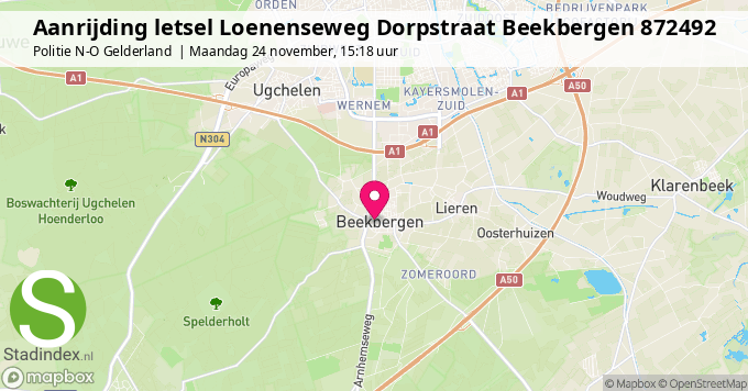 Aanrijding letsel Loenenseweg Dorpstraat Beekbergen 872492