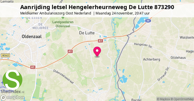Aanrijding letsel Hengelerheurneweg De Lutte 873290