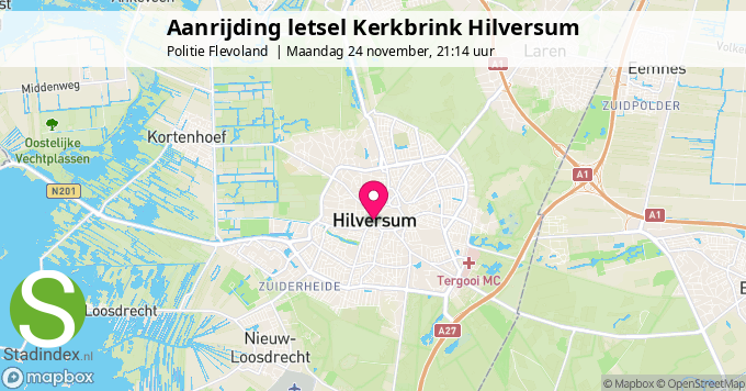 Aanrijding letsel Kerkbrink Hilversum