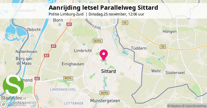 Aanrijding letsel Parallelweg Sittard