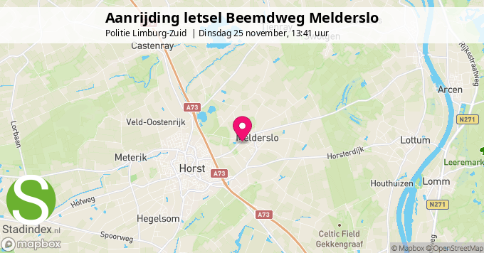 Aanrijding letsel Beemdweg Melderslo