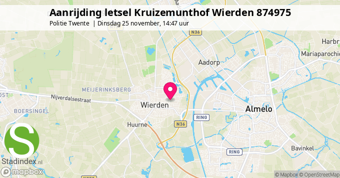 Aanrijding letsel Kruizemunthof Wierden 874975