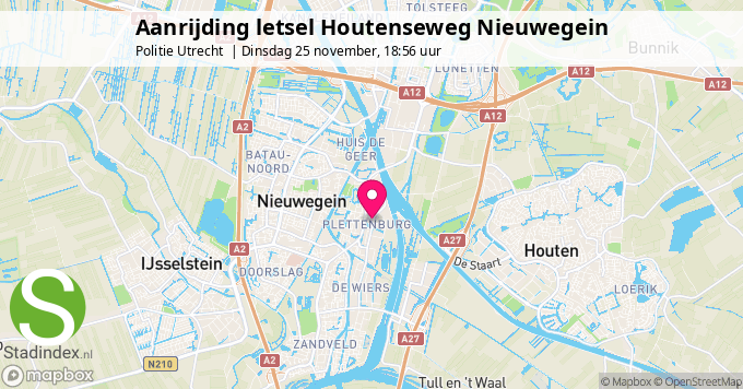 Aanrijding letsel Houtenseweg Nieuwegein