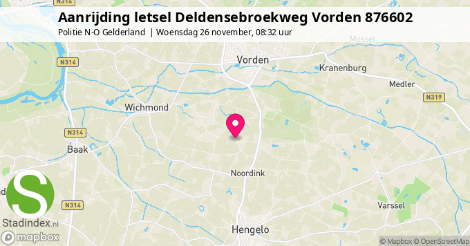 Aanrijding letsel Deldensebroekweg Vorden 876602