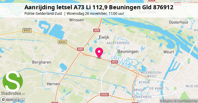 Aanrijding letsel A73 Li 112,9 Beuningen Gld 876912
