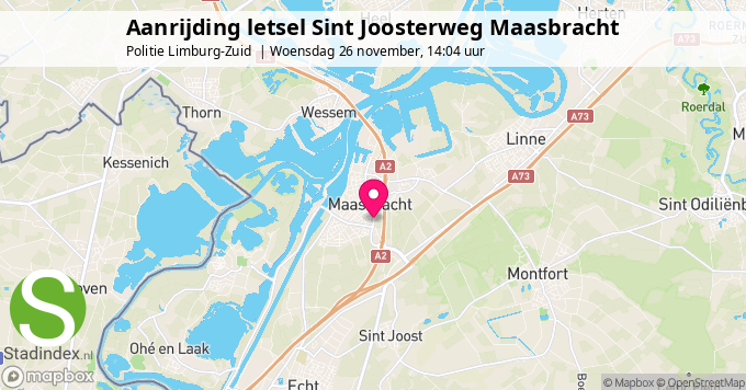 Aanrijding letsel Sint Joosterweg Maasbracht
