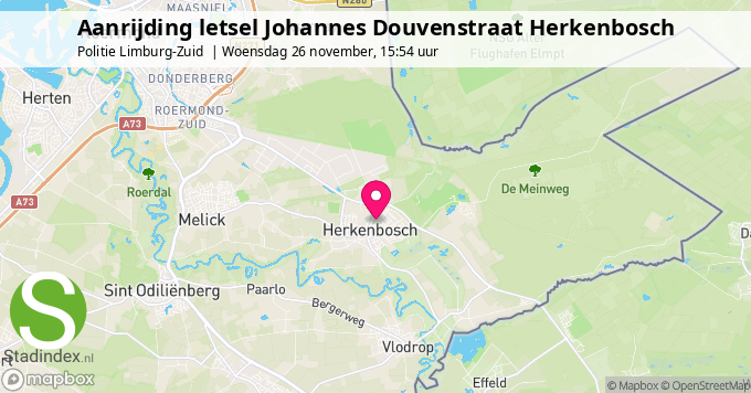 Aanrijding letsel Johannes Douvenstraat Herkenbosch