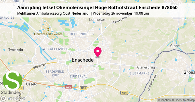 Aanrijding letsel Oliemolensingel Hoge Bothofstraat Enschede 878060