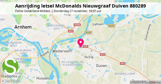 Aanrijding letsel McDonalds Nieuwgraaf Duiven 880289