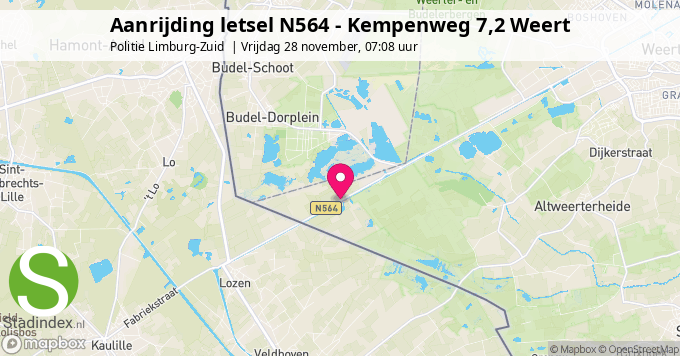 Aanrijding letsel N564 - Kempenweg 7,2 Weert