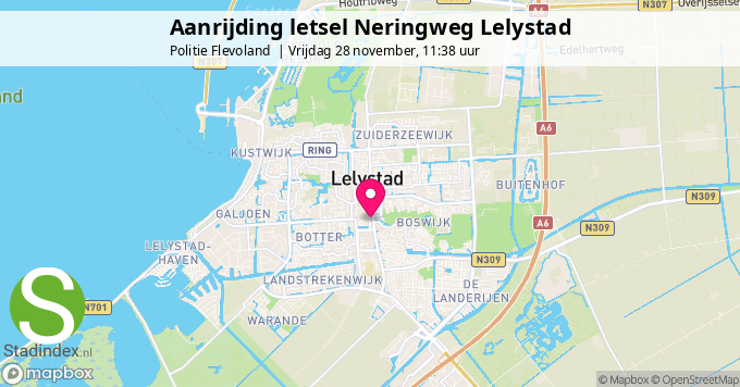 Aanrijding letsel Neringweg Lelystad