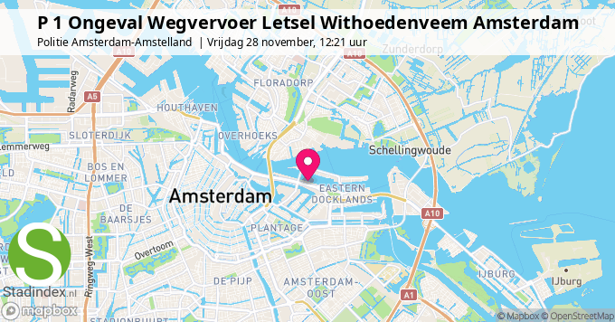 P 1 Ongeval Wegvervoer Letsel Withoedenveem Amsterdam