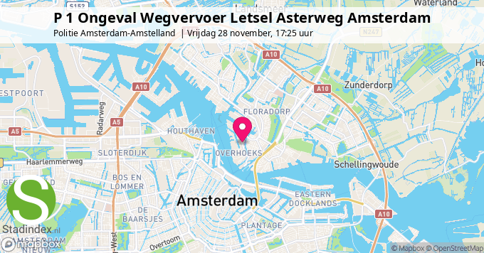 P 1 Ongeval Wegvervoer Letsel Asterweg Amsterdam