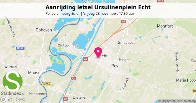Aanrijding letsel Ursulinenplein Echt