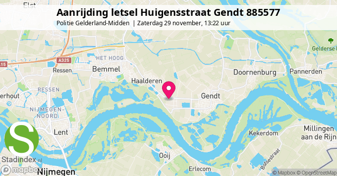 Aanrijding letsel Huigensstraat Gendt 885577