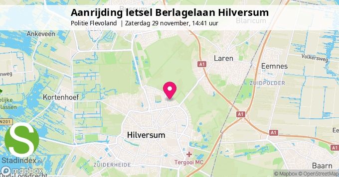 Aanrijding letsel Berlagelaan Hilversum