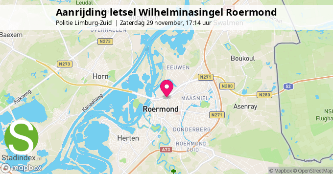 Aanrijding letsel Wilhelminasingel Roermond