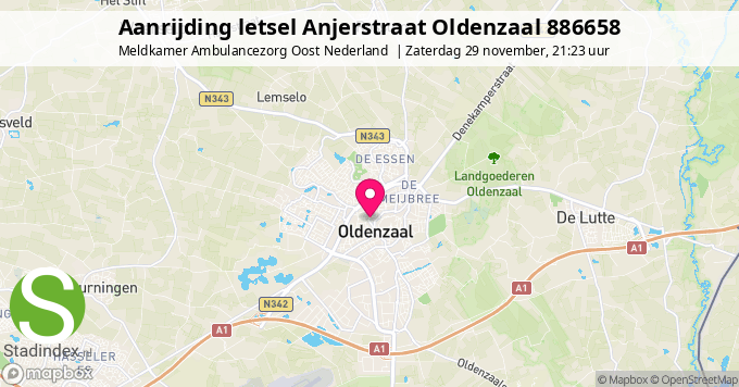 Aanrijding letsel Anjerstraat Oldenzaal 886658