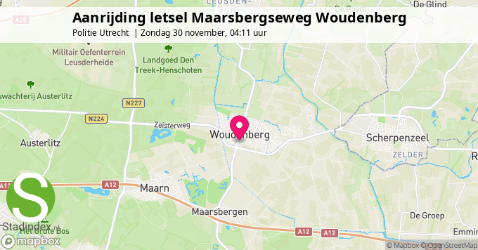 Aanrijding letsel Maarsbergseweg Woudenberg