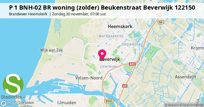 P 1 BNH-02 BR woning (zolder) Beukenstraat Beverwijk 122150