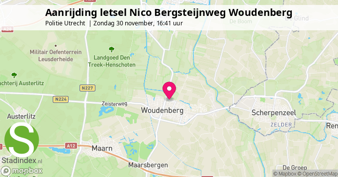 Aanrijding letsel Nico Bergsteijnweg Woudenberg