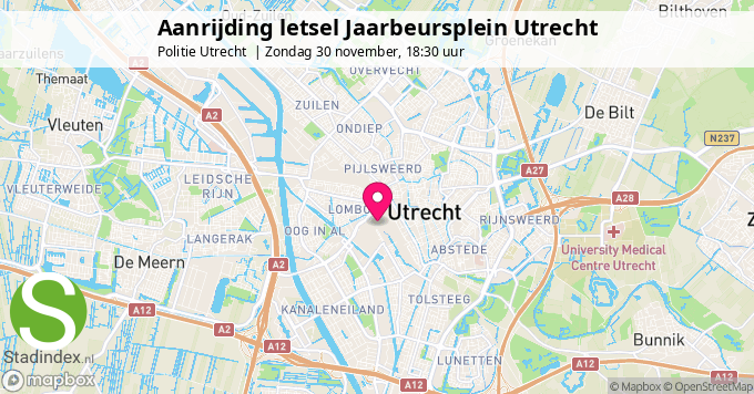 Aanrijding letsel Jaarbeursplein Utrecht