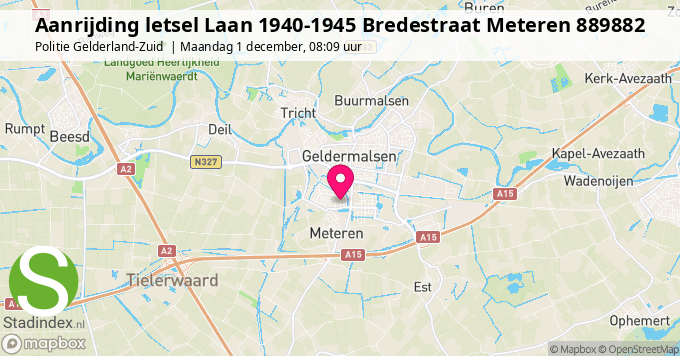 Aanrijding letsel Laan 1940-1945 Bredestraat Meteren 889882