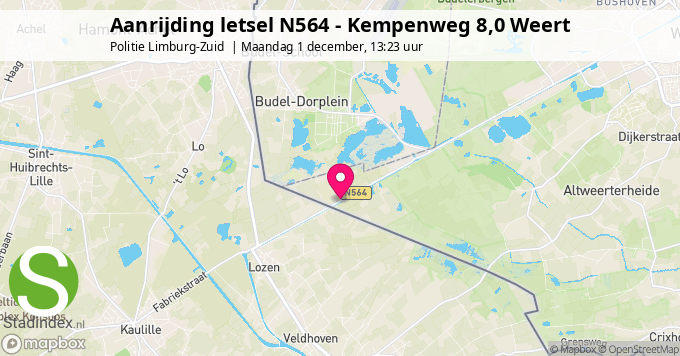 Aanrijding letsel N564 - Kempenweg 8,0 Weert