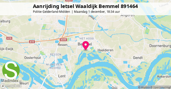 Aanrijding letsel Waaldijk Bemmel 891464