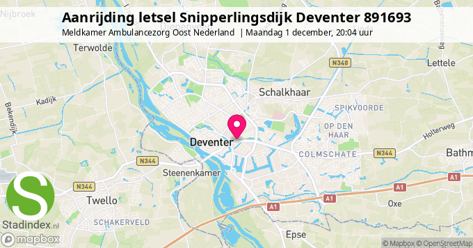 Aanrijding letsel Snipperlingsdijk Deventer 891693