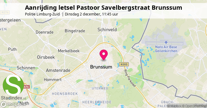 Aanrijding letsel Pastoor Savelbergstraat Brunssum