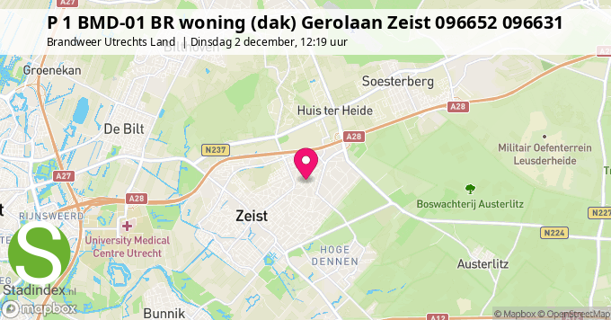 P 1 BMD-01 BR woning (dak) Gerolaan Zeist 096652 096631