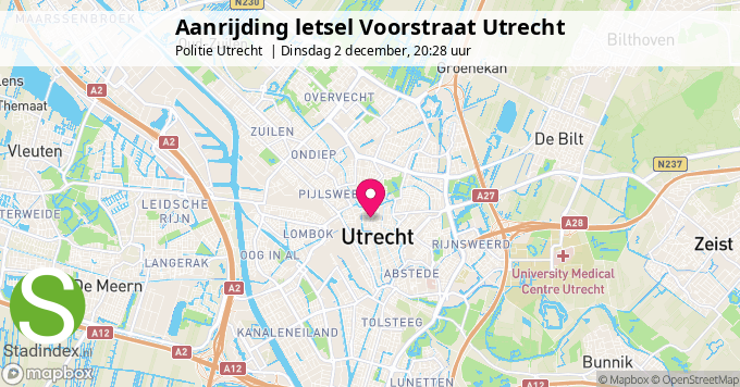 Aanrijding letsel Voorstraat Utrecht