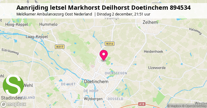 Aanrijding letsel Markhorst Deilhorst Doetinchem 894534