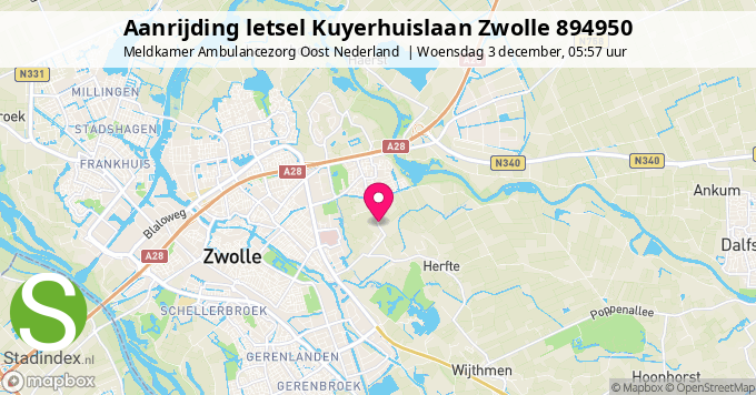 Aanrijding letsel Kuyerhuislaan Zwolle 894950