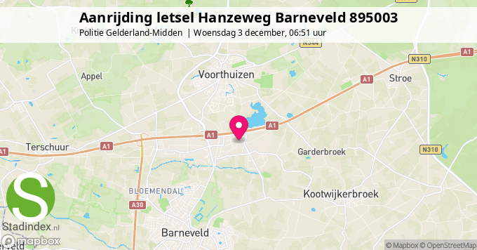 Aanrijding letsel Hanzeweg Barneveld 895003
