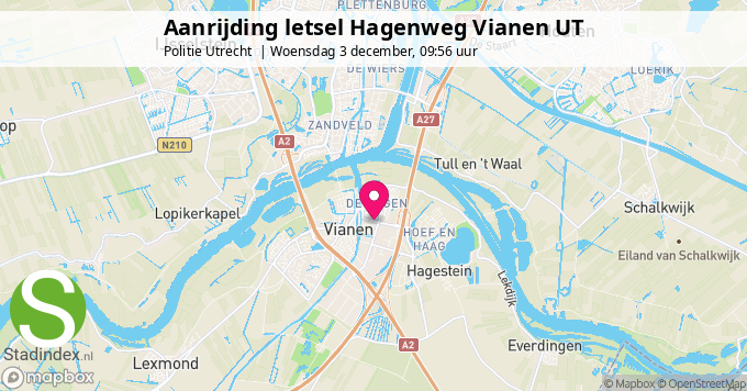 Aanrijding letsel Hagenweg Vianen UT