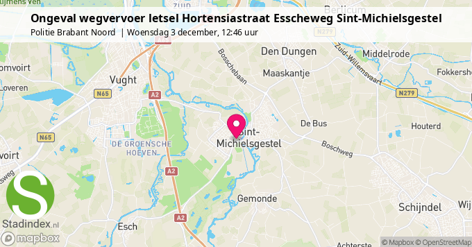 Ongeval wegvervoer letsel Hortensiastraat Esscheweg Sint-Michielsgestel