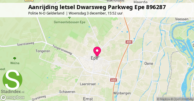 Aanrijding letsel Dwarsweg Parkweg Epe 896287