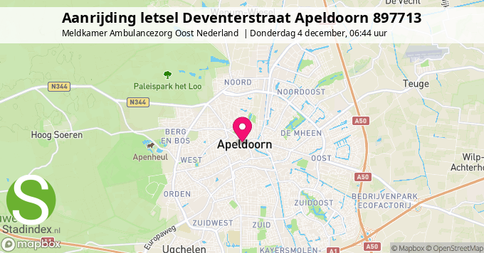 Aanrijding letsel Deventerstraat Apeldoorn 897713