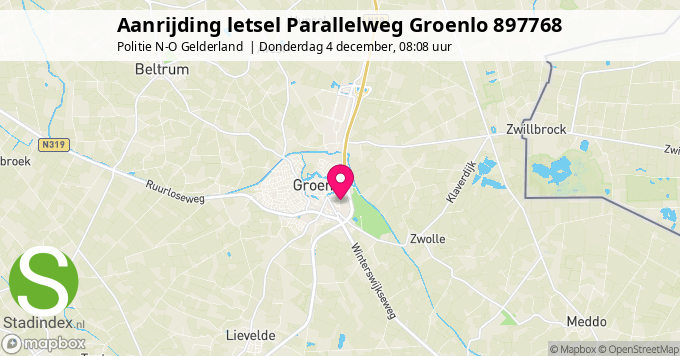 Aanrijding letsel Parallelweg Groenlo 897768